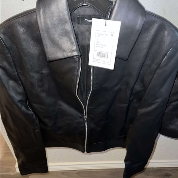 Theory leather jacket & skirt set - Picture 2 of 2